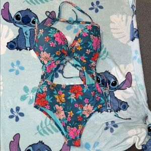 Floral Cutout Swimsuit